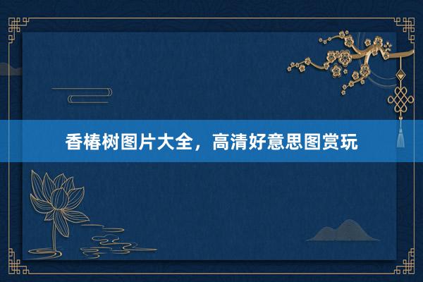 香椿树图片大全，高清好意思图赏玩